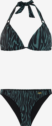 PROTEST Triangel Bikini 'PRTDate' in Groen: voorkant
