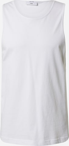 DAN FOX APPAREL Тениска 'Thore' в бяло: отпред