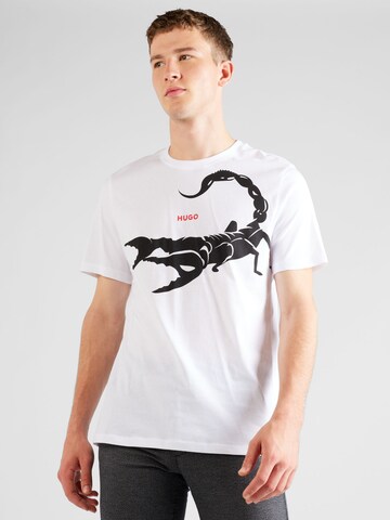 HUGO T-Shirt 'Darpione' in Weiß: Vorderseite
