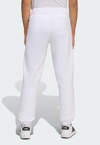 Effilé Pantalon de sport ADIDAS SPORTSWEAR en blanc