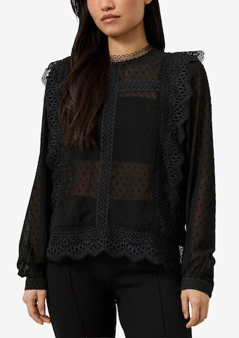 QS Bluse in Schwarz
