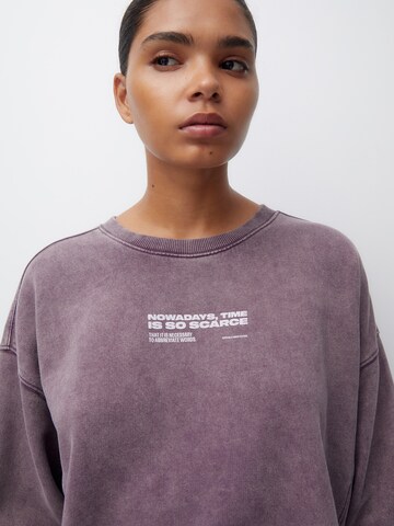 Pull&Bear Sweatshirt i rød