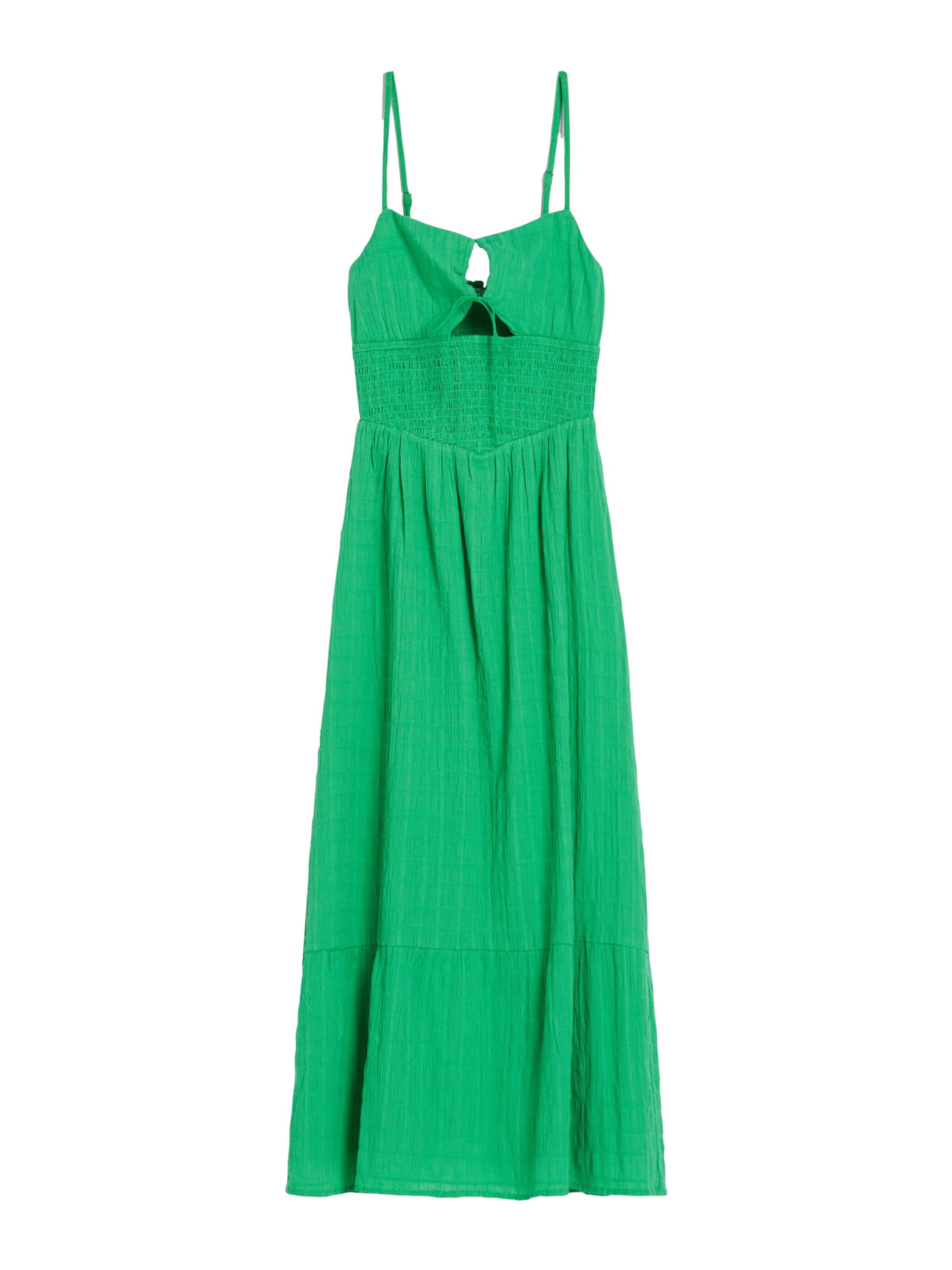 Rochie de la Bershka pe verde: față