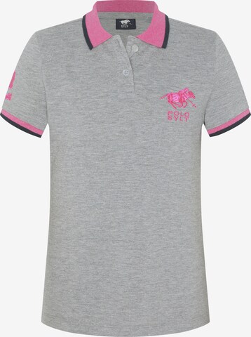 Polo Sylt Shirt in Grey: front