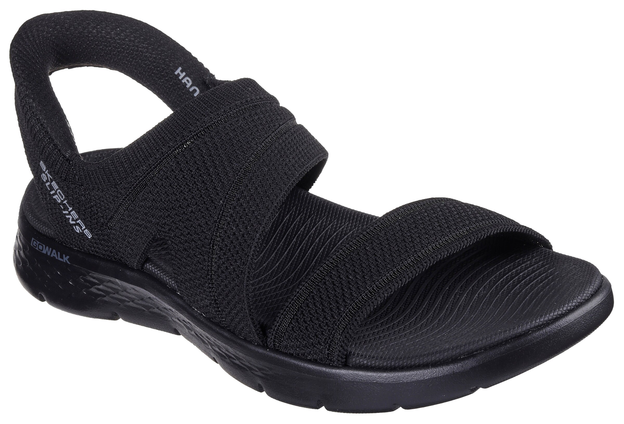 SKECHERS Sandale in Schwarz