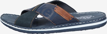 Rieker Pantolette 'Basic' in Blau: Vorderseite