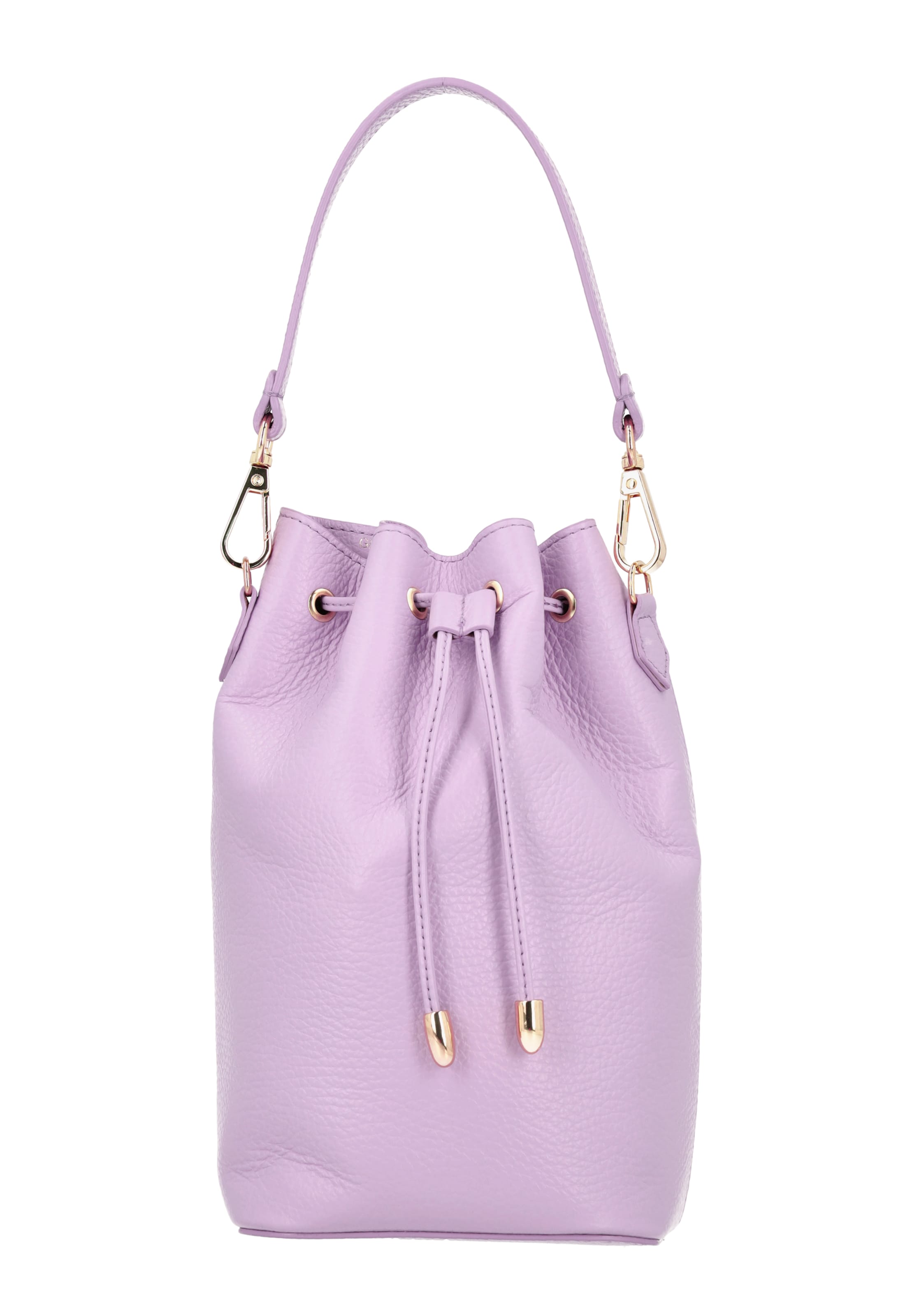 Poche ventrale faina en violet : devant