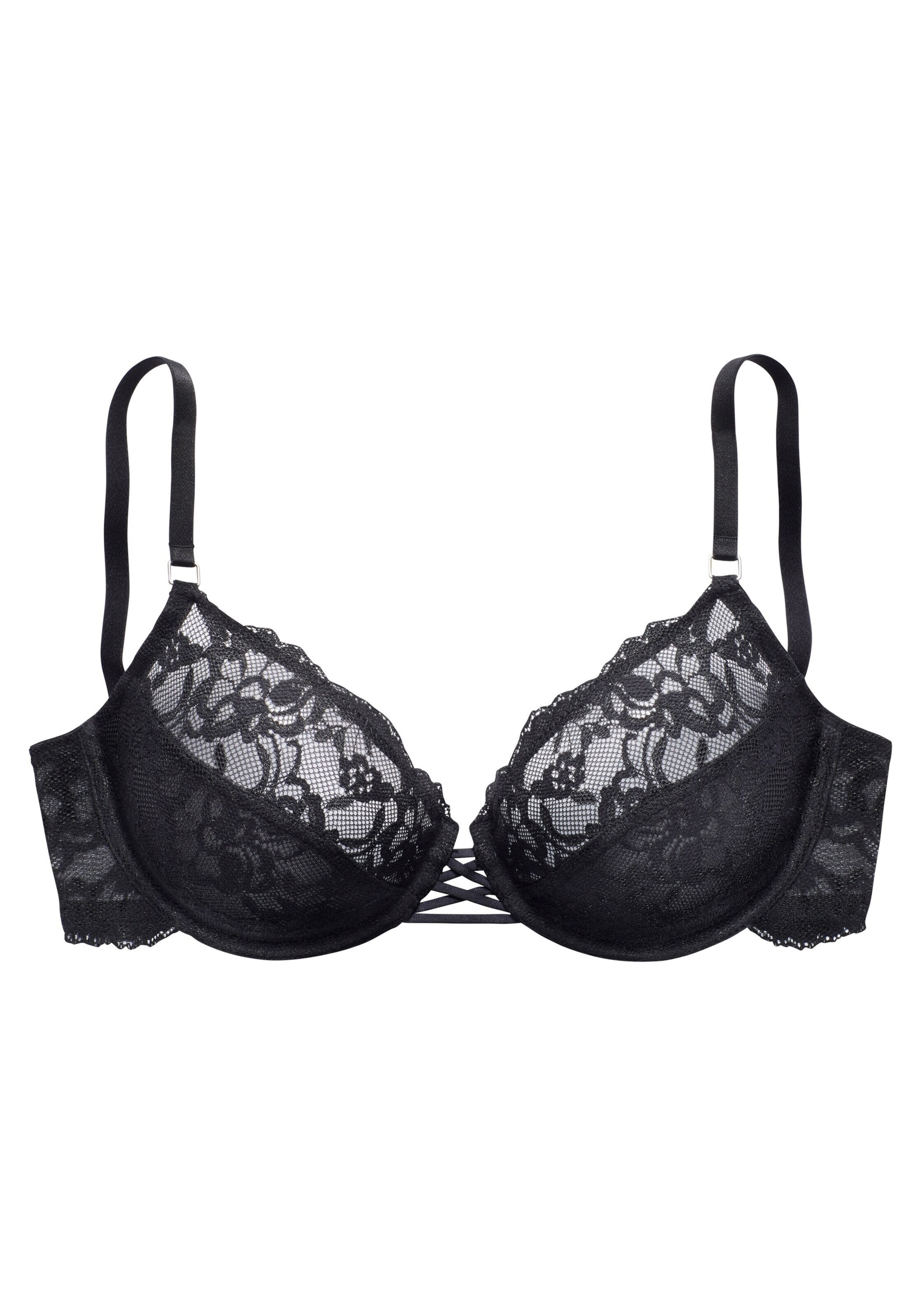 Push-up Reggiseno di LASCANA in nero: frontale