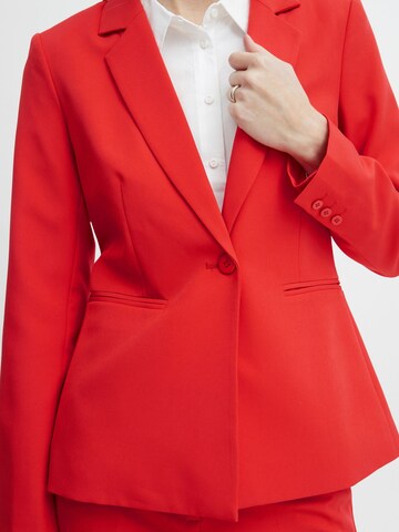 ICHI - Slimfit Blazer 'Lexi' en rojo