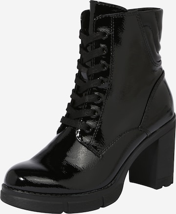 MARCO TOZZI Lace-up bootie in Black: front