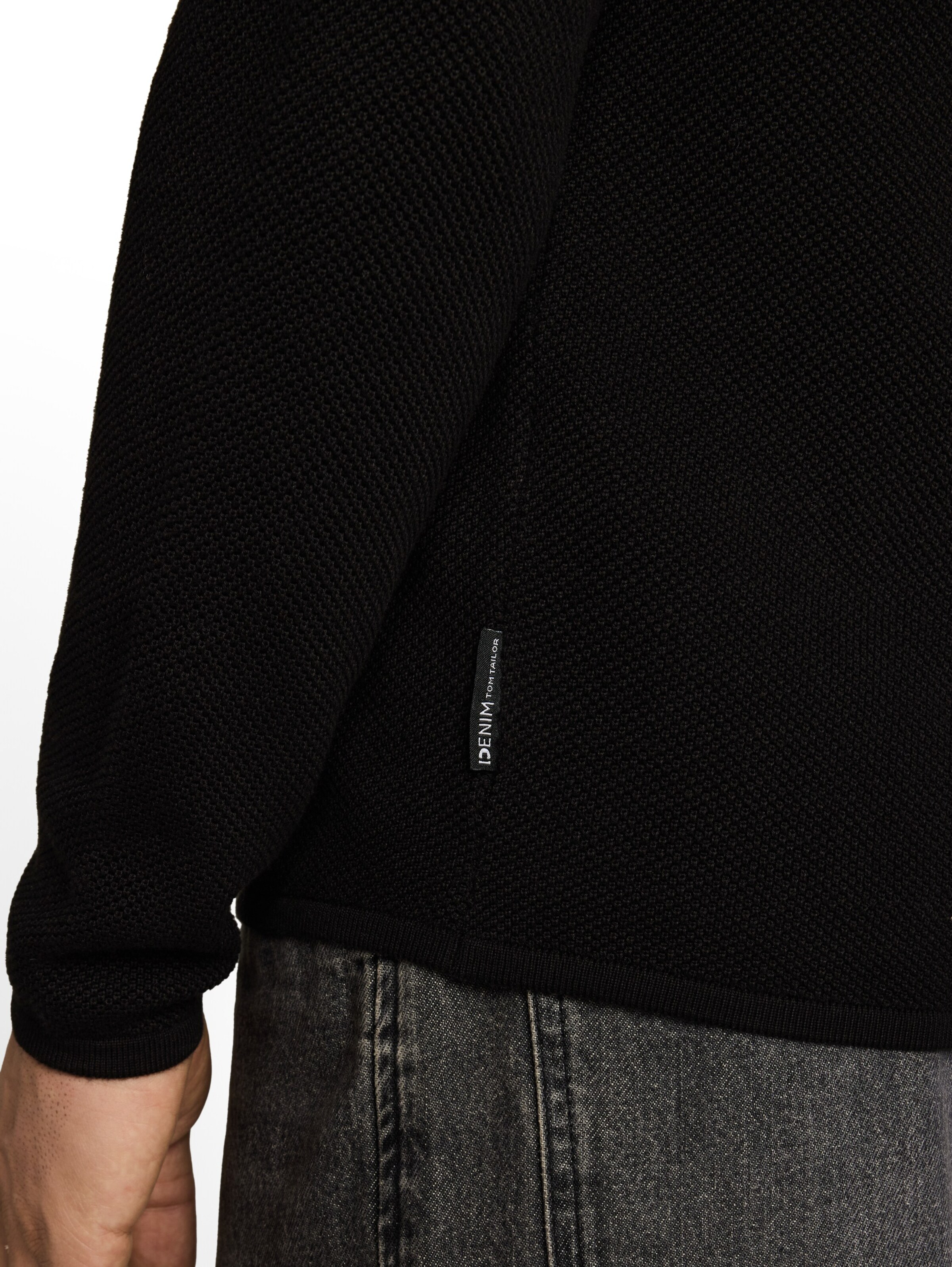 TOM TAILOR DENIM Свитер в Черный