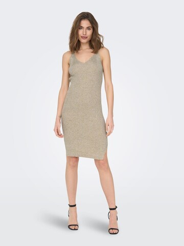 ONLY Knitted dress 'Lina' in Beige
