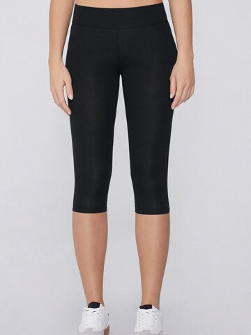 Tezenis Skinny Leggings in Black: front