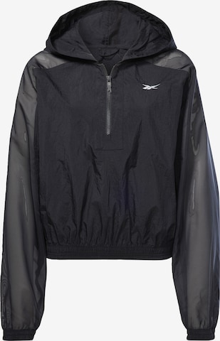 Reebok Sport Athletic Jacket 'Studio Opaque' in Black: front