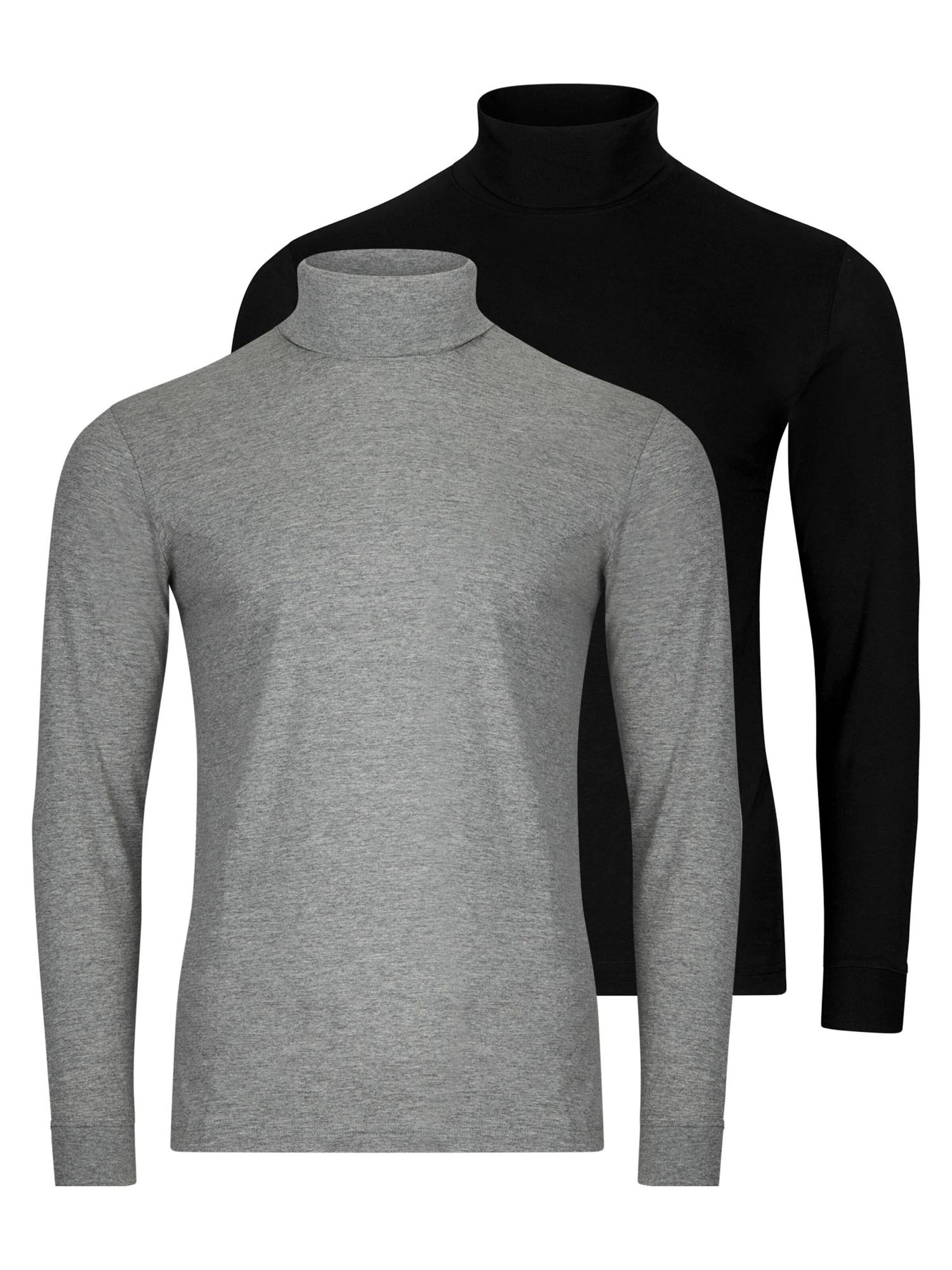 Ragman Shirt 'Basic' in Black: front