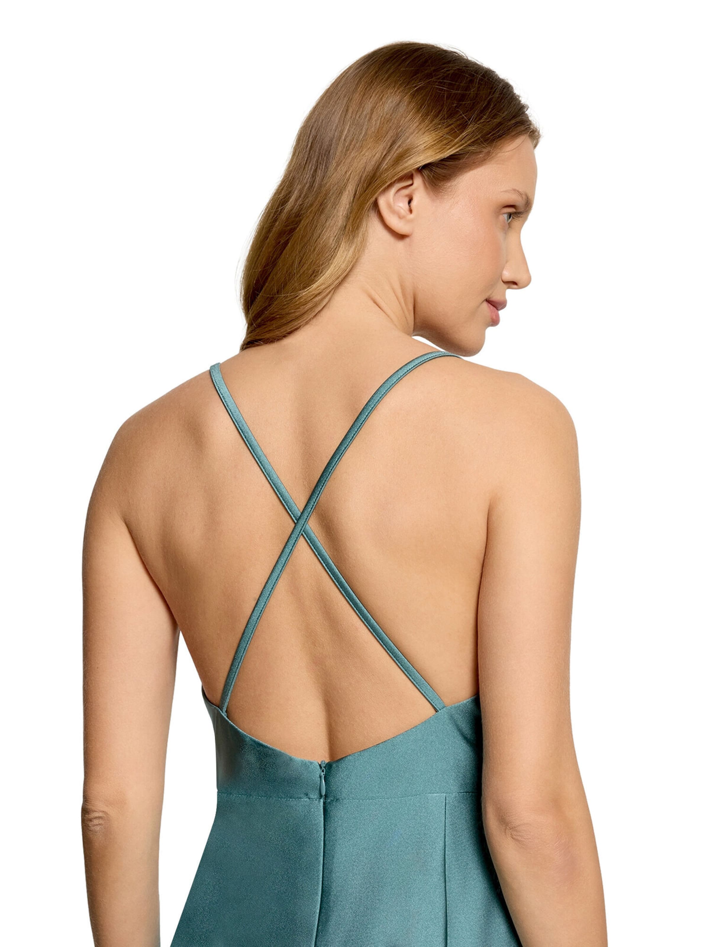 Vera Mont Abendkleid figurbetont in Blau