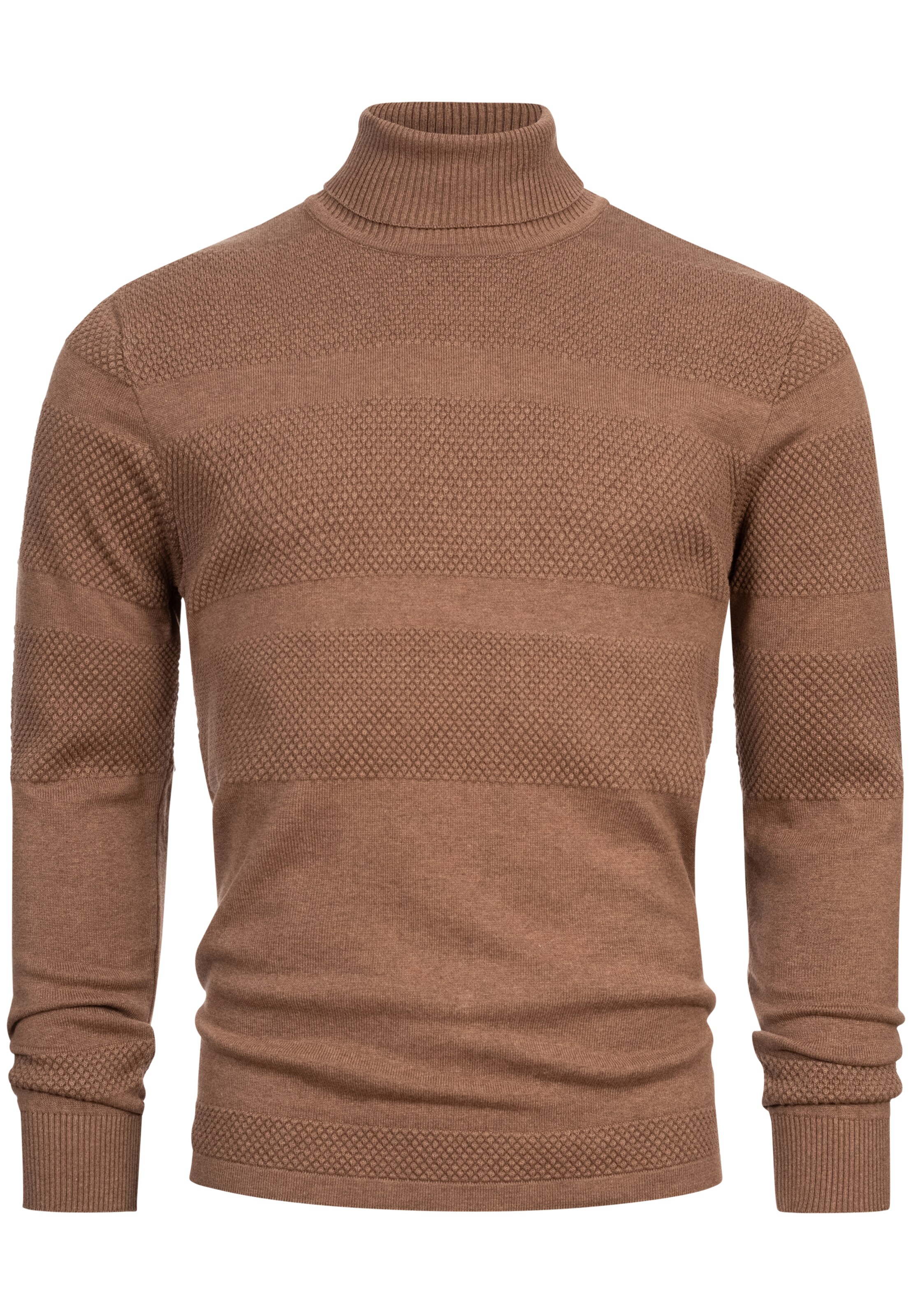 Kronstadt Sweater 'Fisker' in Brown: front