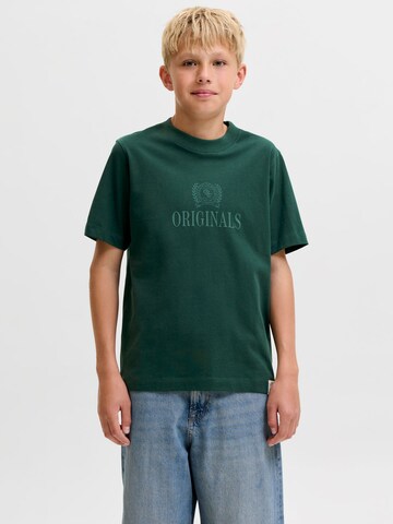 Jack & Jones Junior Koszulka 'JORFrederiksberg' w kolorze zielony: przód