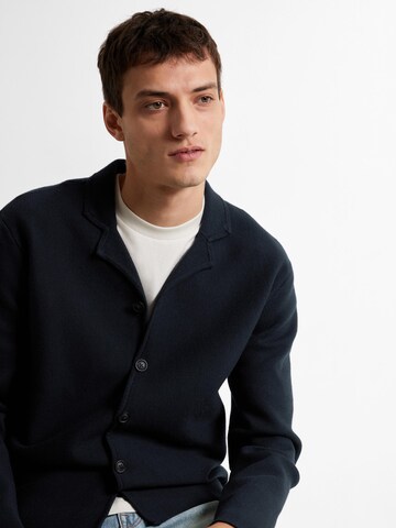 SELECTED HOMME Knit Cardigan 'MILO' in Blue
