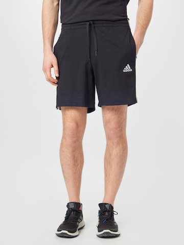 ADIDAS SPORTSWEAR Regular Sports trousers in Black: front