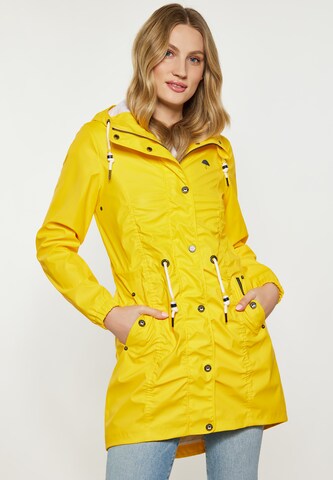 Manteau fonctionnel Schmuddelwedda en jaune : devant