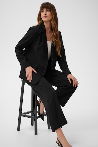 Kaffe - regular Pantalón 'LOUIS' en negro