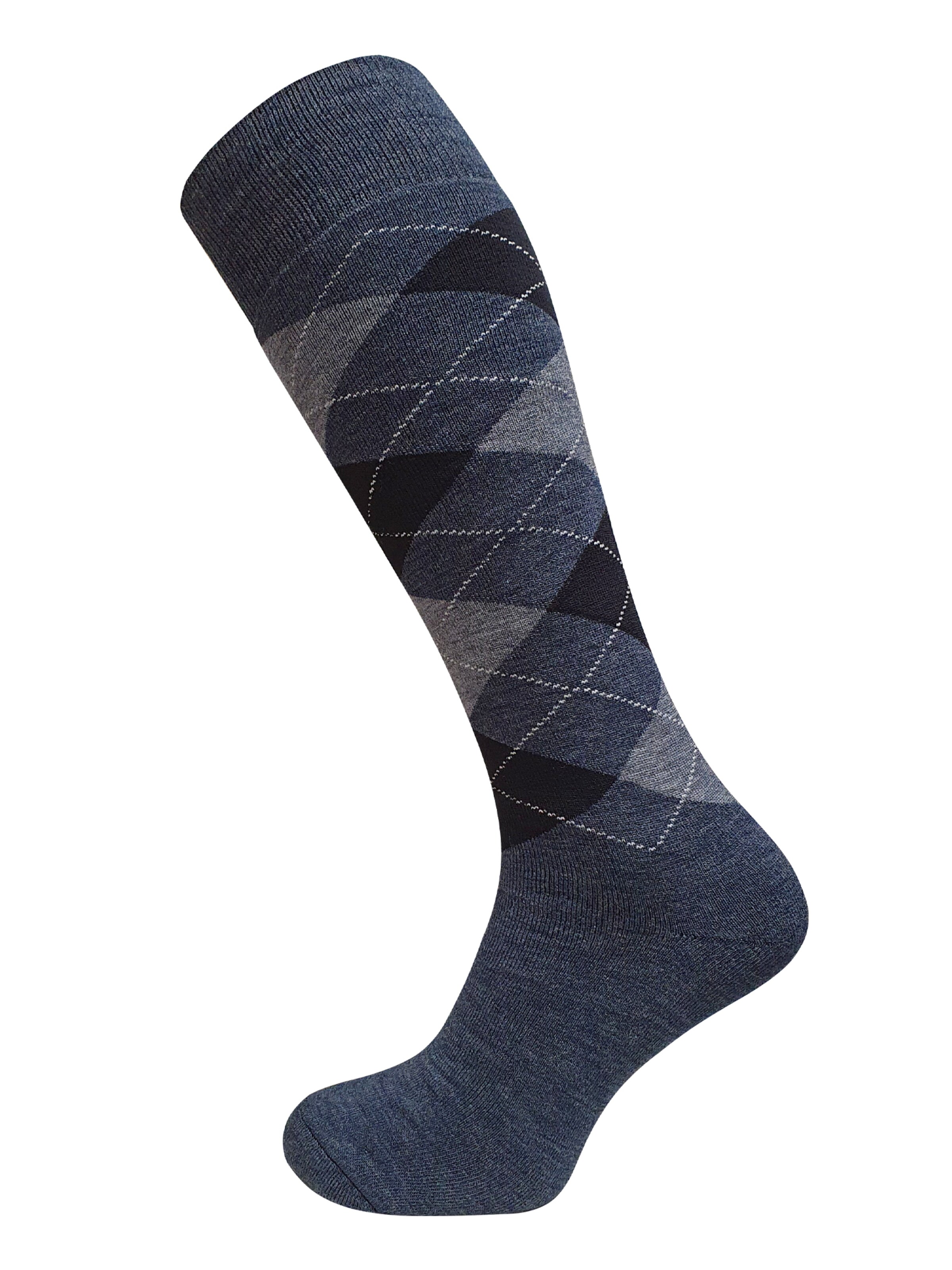 Cotton Prime Knee High Socks in Blue