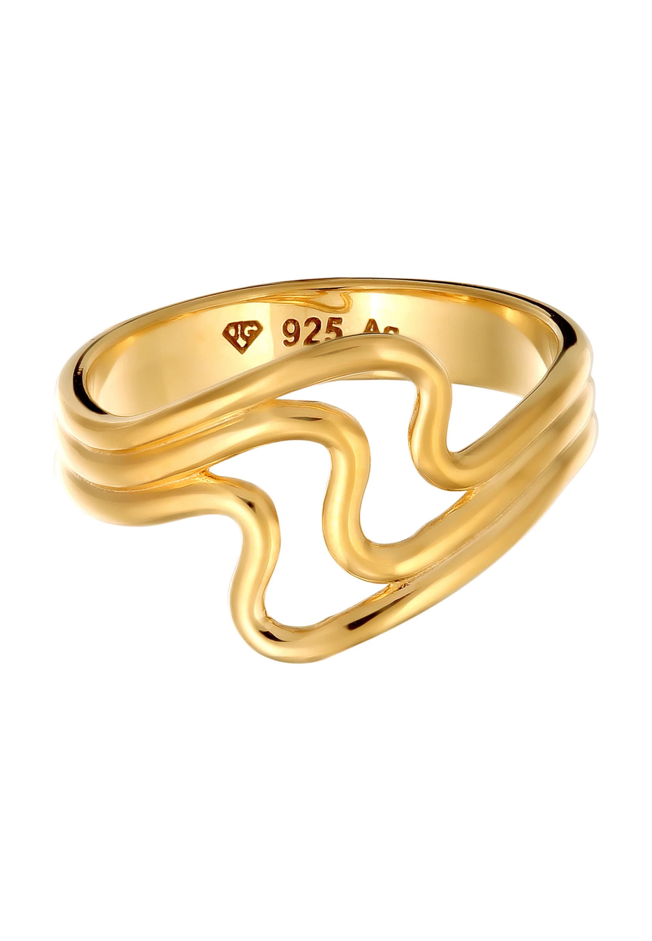 Bague 'Welle' ELLI en or