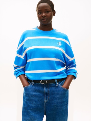 Tommy Hilfiger Curve Mikina - Modrá: predná strana