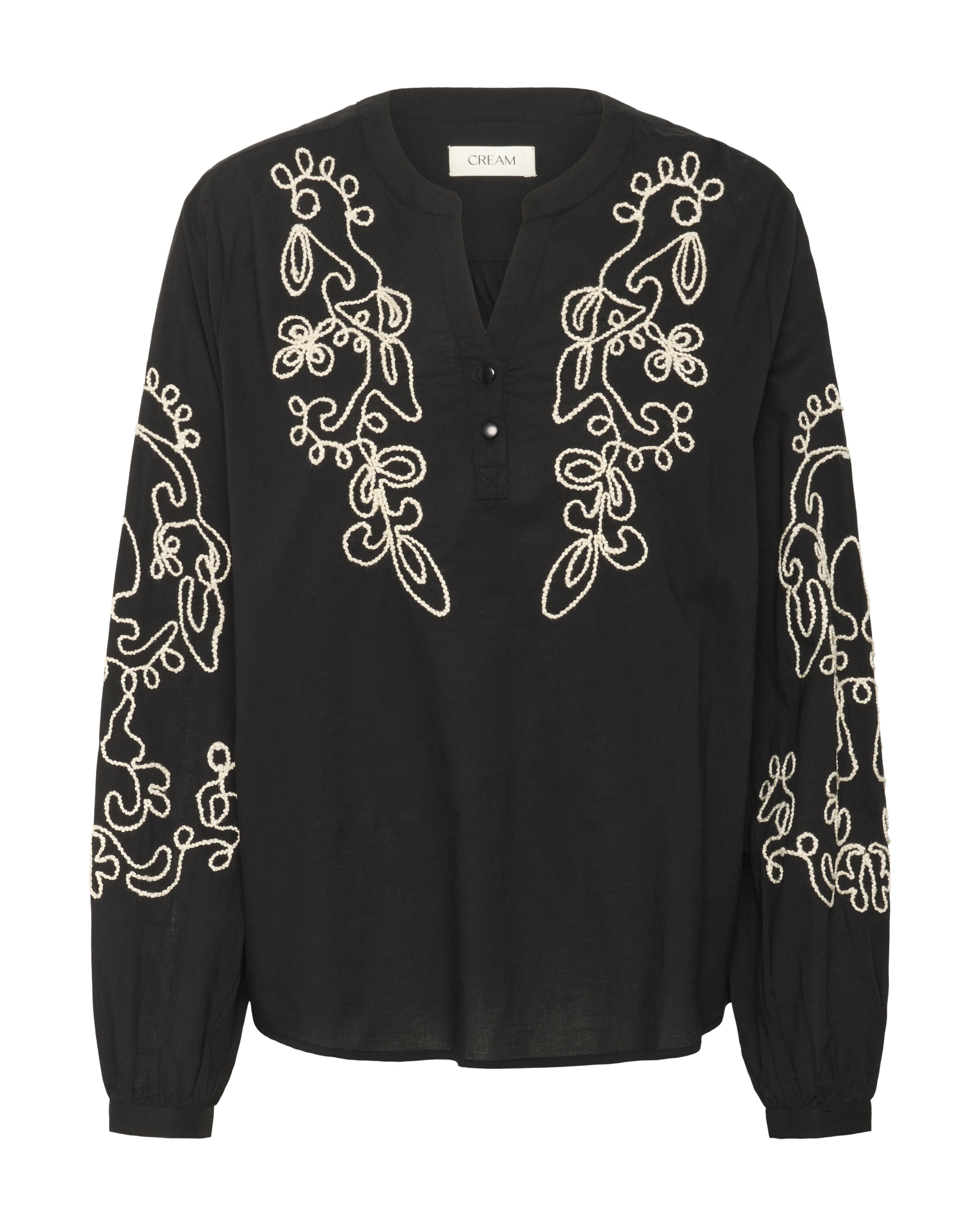Cream - Blusa 'CRVia' en negro: frente