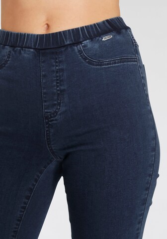 LASCANA Skinny Pajama Pants in Blue