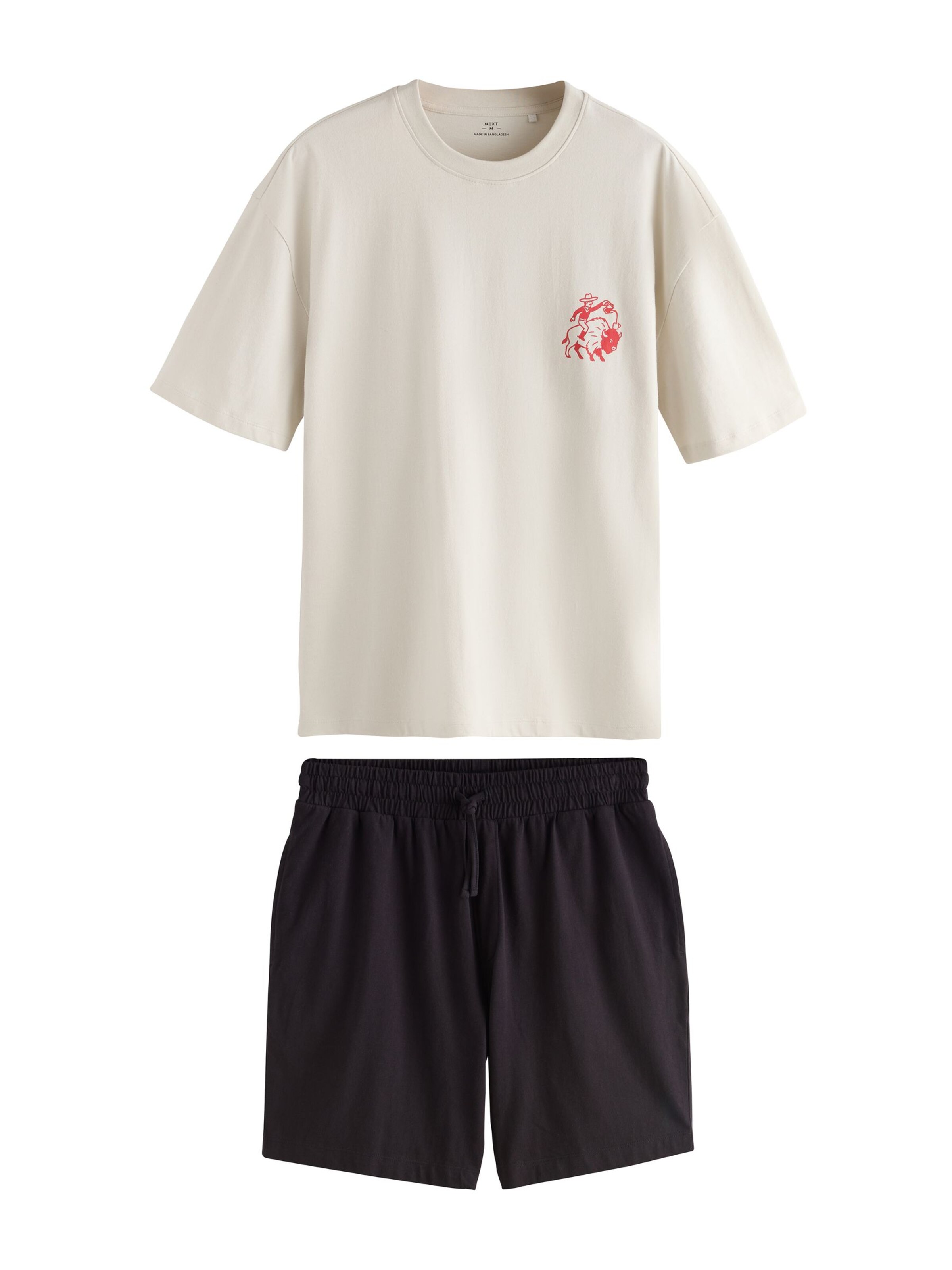 Pigiama corto di Next in beige: frontale