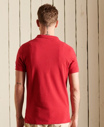 Superdry SUPERDRY Klassisches Pikee-Polohemd aus Bio-Baumwolle in Rot