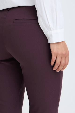 Coupe slim Pantalon b.young en marron