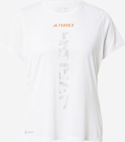 ADIDAS TERREX Camiseta funcional 'Agravic' en gris claro / naranja / blanco, Vista del producto