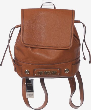 Love Moschino Backpack in One size in Brown: front