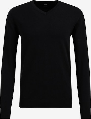 WE Fashion Sweater in Black: front