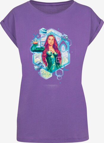 ABSOLUTE CULT T-Shirt 'Aquaman - Mera Geometric' in Lila: predná strana