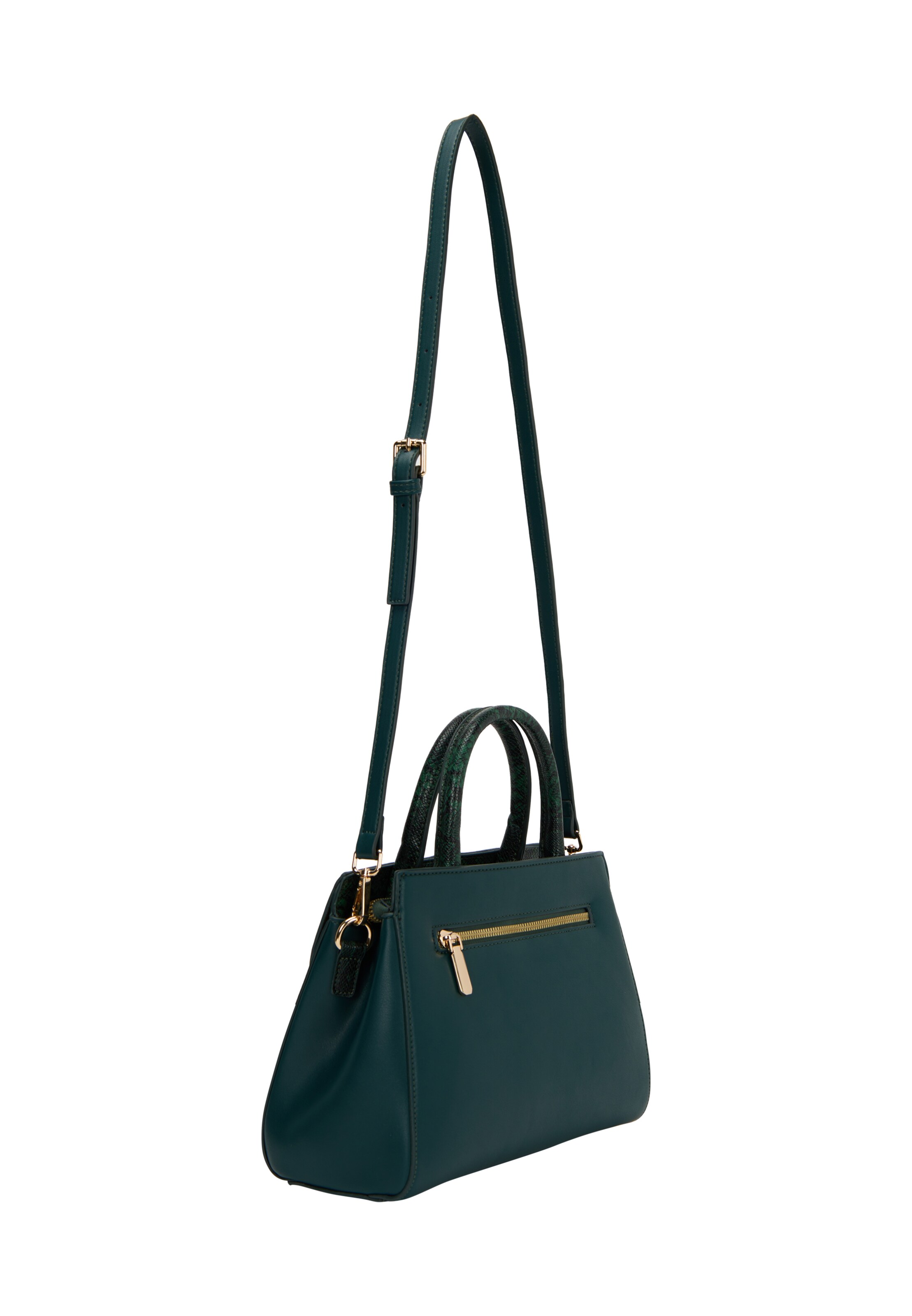 Borsa a mano di faina in verde