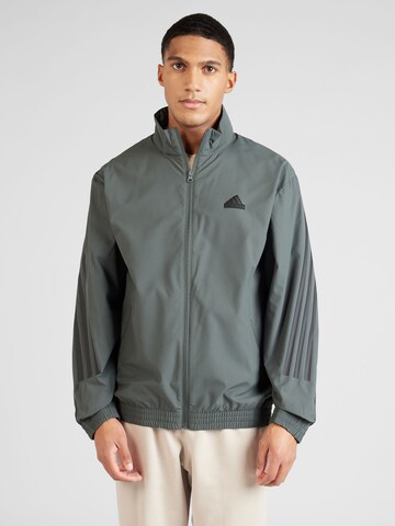 Veste de sport ADIDAS SPORTSWEAR en gris : devant