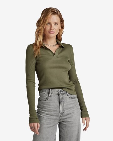 G-Star RAW Shirt in Groen: voorkant