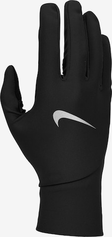 NIKE Athletic Gloves 'Pacer Lightweight RG' in Black: front