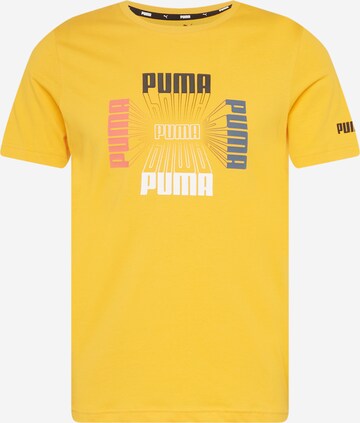 T-Shirt fonctionnel PUMA en orange : devant