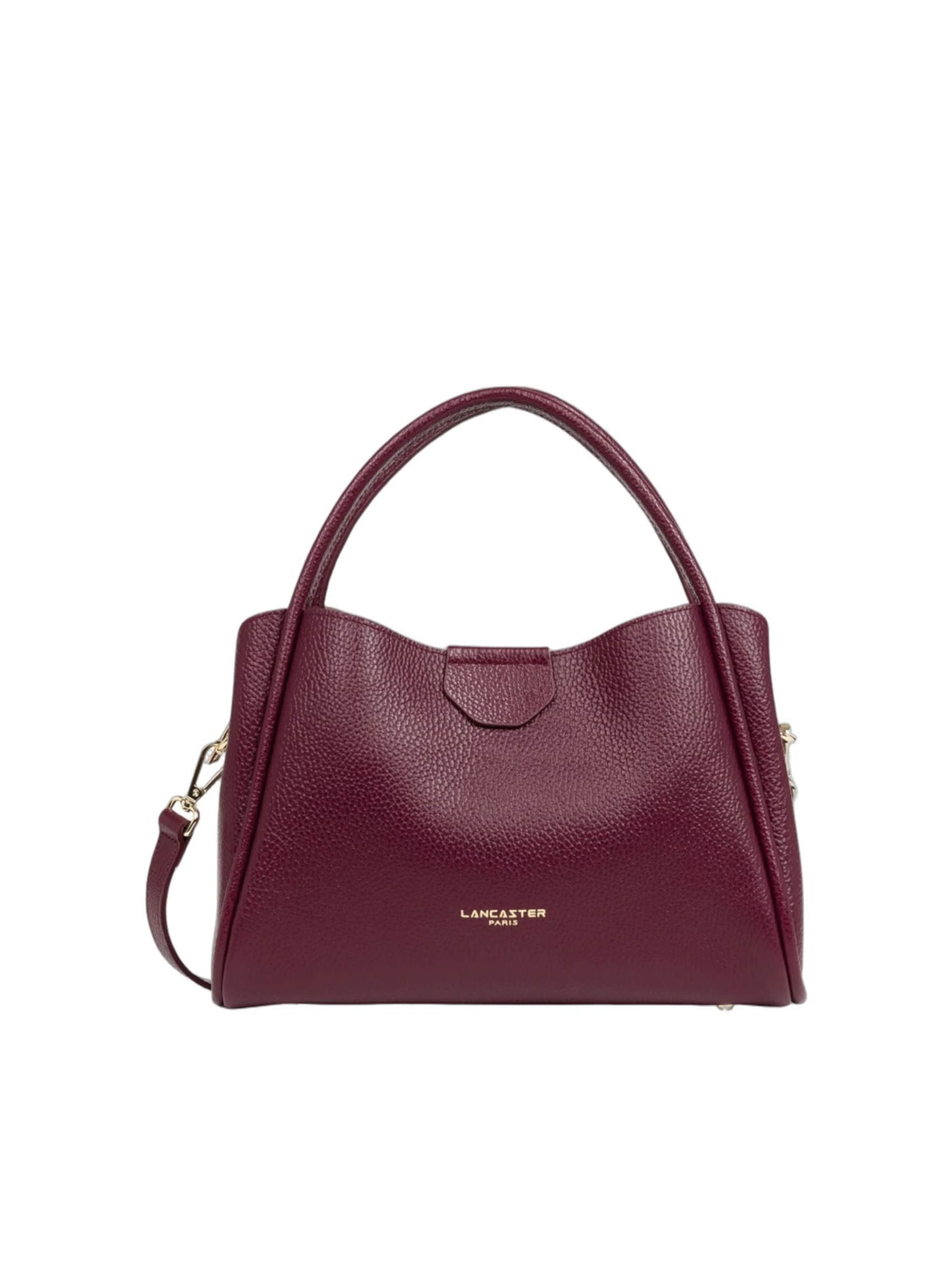 LANCASTER Paris - Bolso de mano 'Lancaster Sac à main Aimantée M Ida Double Bordeaux Foncé' en marrón: frente