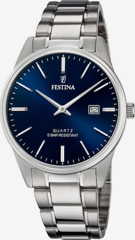 Montre à affichage analogique 'Acero Clasico' FESTINA en bleu : devant