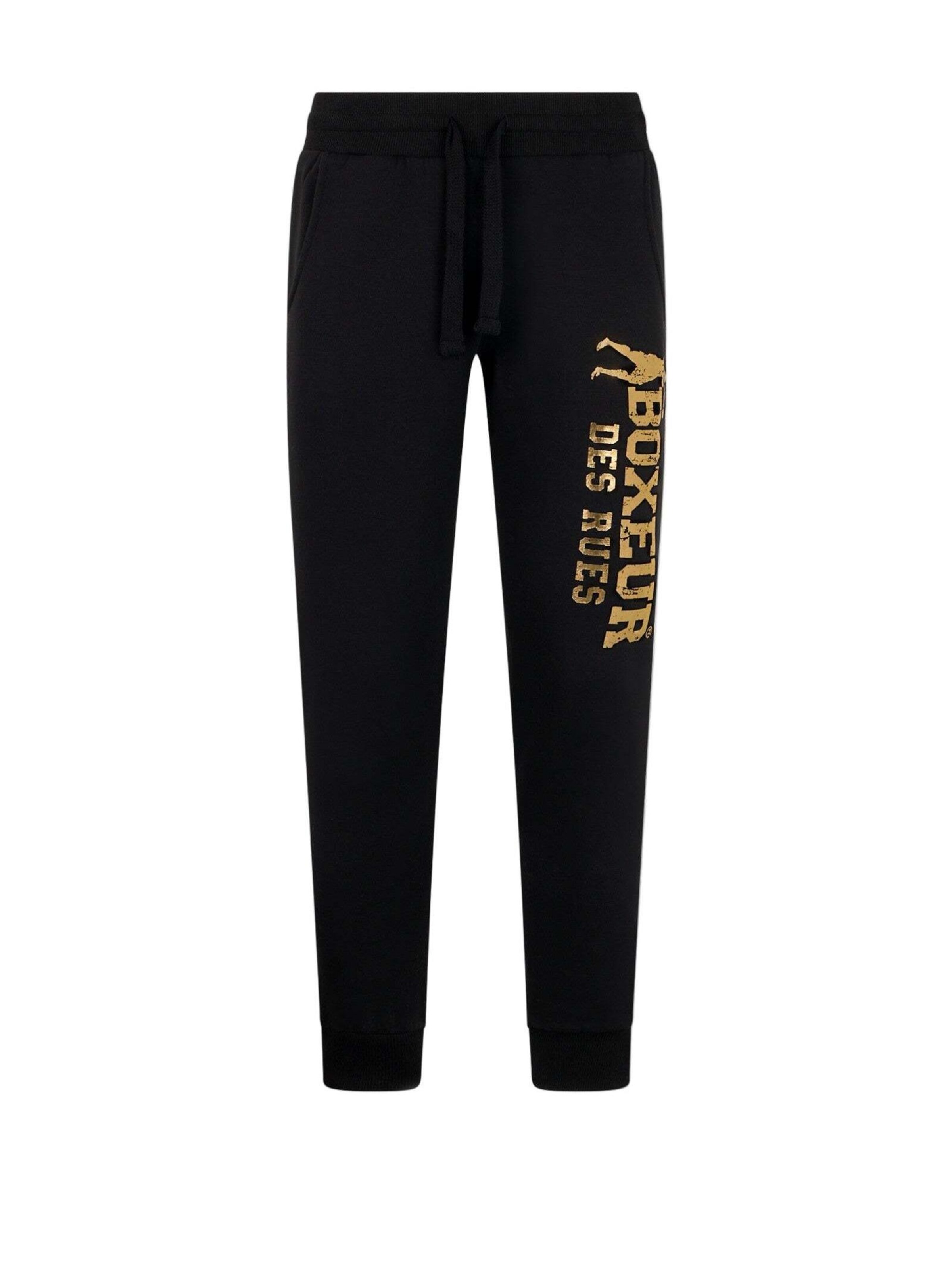 Boxeur des Rues Slimfit Sporthose 'Slim Fit Sweatpant With Logo'‌‌‌‌‌‌‌‌ in Schwarz