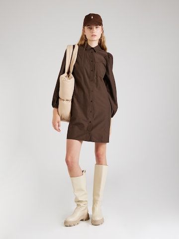 modström Shirt Dress 'Fernando' in Brown