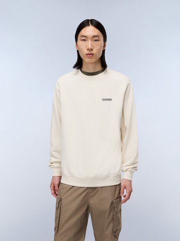 Sweat-shirt NAPAPIJRI en beige : devant