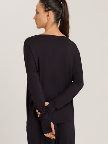 Hanro Longsleeve 'Yoga' in Schwarz