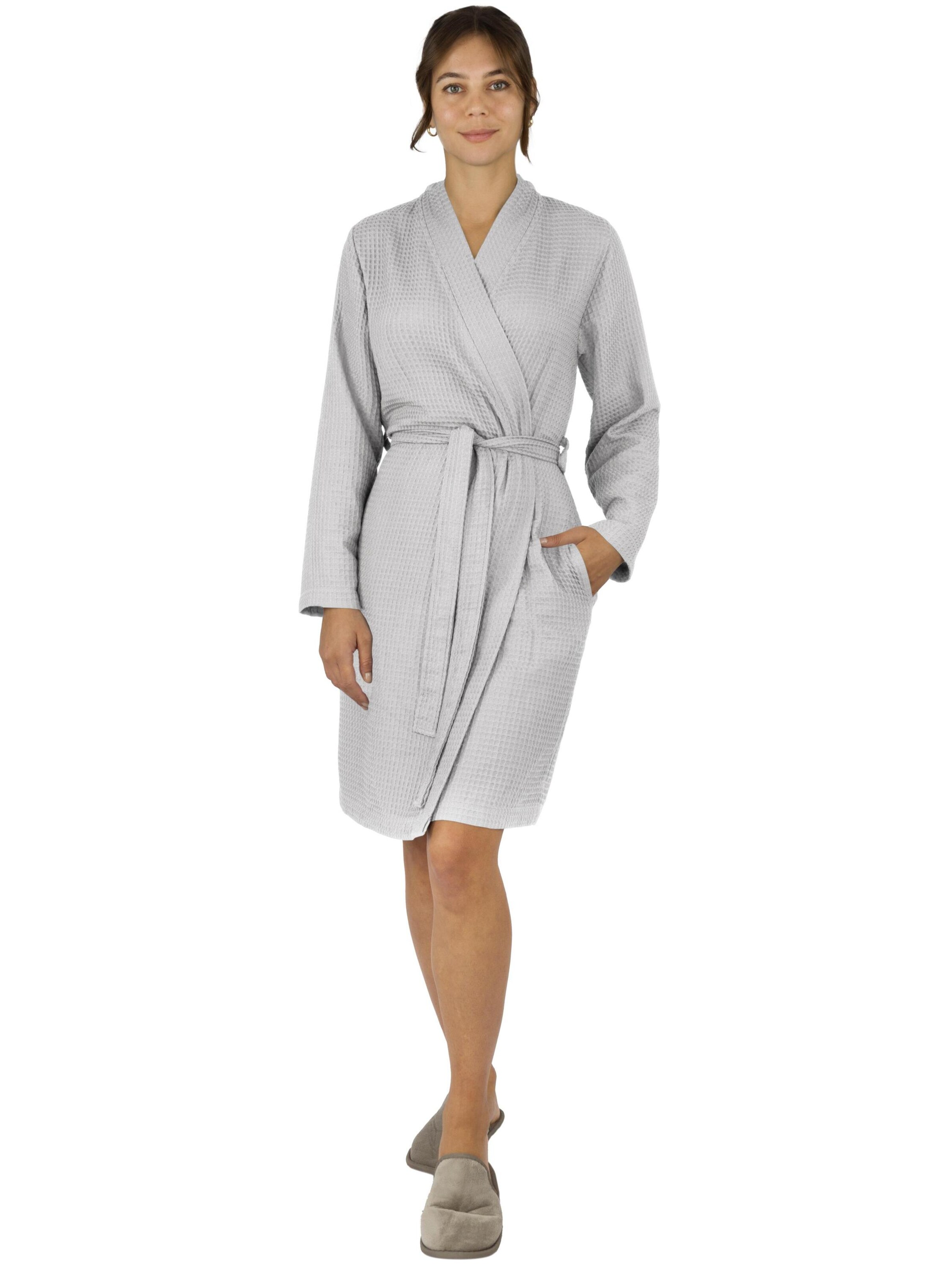 Robe de chambre 'Manisa' normani en blanc : devant